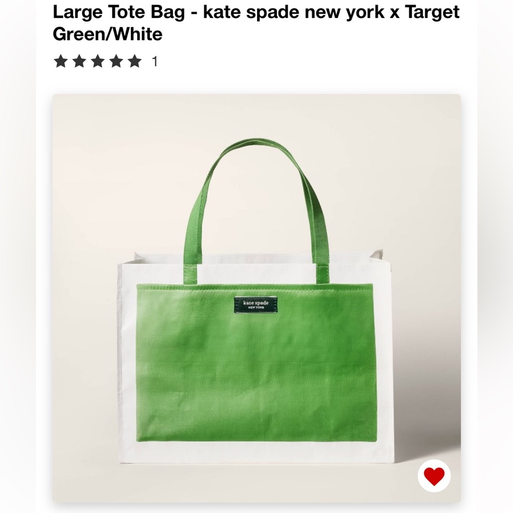 Large Tote Bag - kate spade new york x Target Green and White